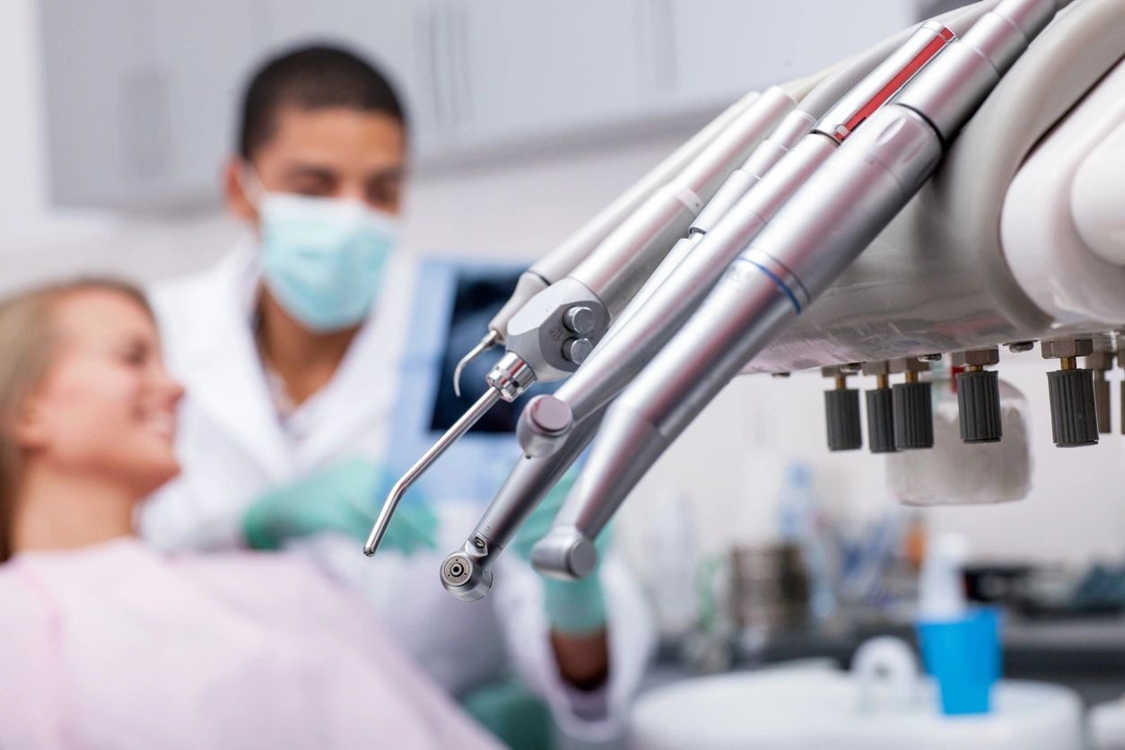 Dental Drills and Instruments Close Up