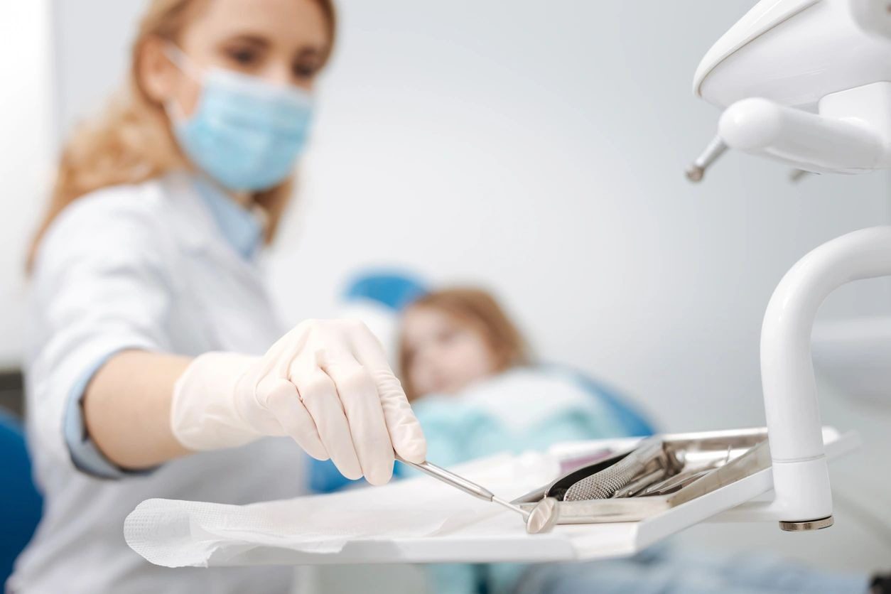 Prominent Scrupulous Dentist Using Sterile Equipment